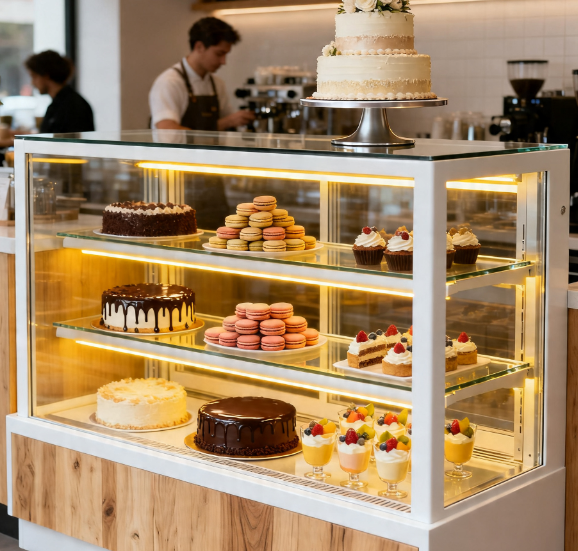 Hvordan Cake Display Cabinets forbedre butikkens estetikk og øke fortjenesten med 20 %?